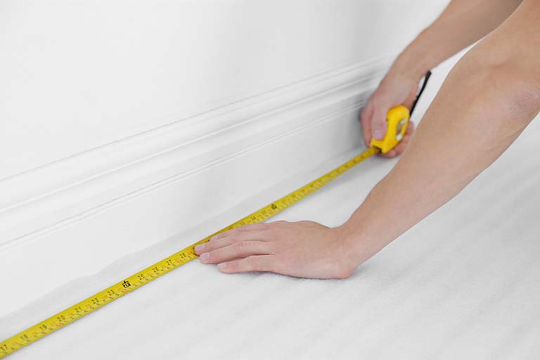 Measuring domestic flooring